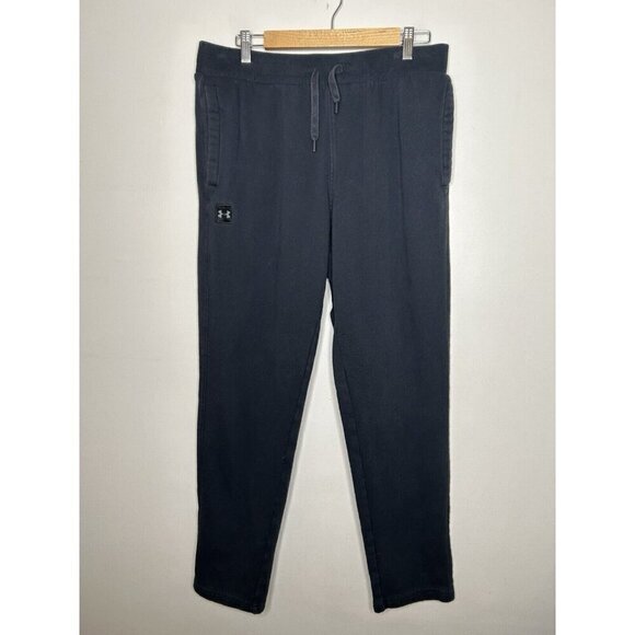 Under Armour Men's Black Pockets Sweatpants Active Drawstring Pull On Size XL ￼ - Picture 1 of 11